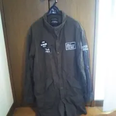 古着Lサイズオリーブグリーン モッズシャツ ワークシャツ