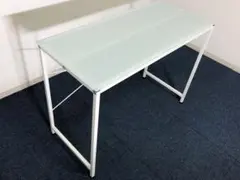 IKEA VITTSJÖ ヴィットショー デスク 机 ホワイト廃盤 ガラス 直接
