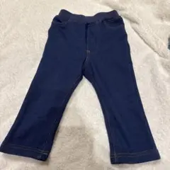 プティマイン 80 デニムスキニー 裏起毛 ズボン petit main