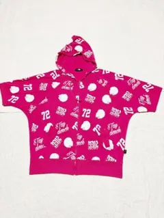 Stay dench HBIC 総柄 ジップアップパーカー ピンクのサムネイル