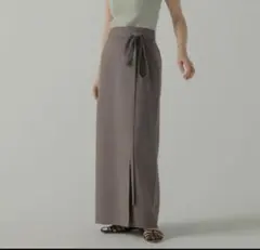 louren ローレンlinen like wrap skirtのサムネイル
