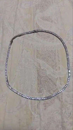 モアサナイト　テニスネックレス