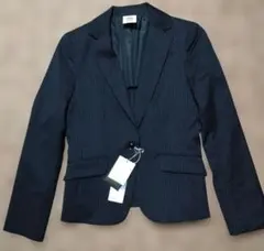 LE SOUK ネイビー ストライプ スカートスーツ