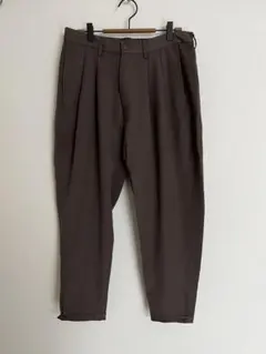 Evisen ブラウン ダブルプリーツ スラックス XL Evisen ブラウン ダブルプリーツ スラックス XL - メルカリ