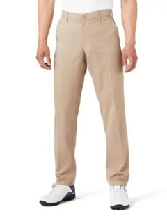 メンズ スリムフィット ゴルフパンツ カーキブラウン ウエスト31/レングス34