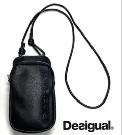Desigual デシグアル レザー調 ミニショルダーバッグ/黒のサムネイル