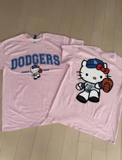 ま*す様 homage キティコラボ ドジャースシャツ MLB サンリオ - メルカリ