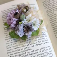 ハンドメイド　フラワーコサージュ