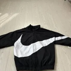 あつと様専用Nike ナイロンジャケット M 黒/白　ビックスウォッシュ