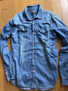 roshill デニムシャツ 長袖 青のサムネイル