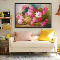 美麗玫瑰北歐風高級感全新手工印花十字繡刺繡套件