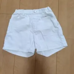 UNIQLO ショートパンツ 140 ホワイト　ユニクロキッズ