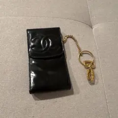 【極美品】CHANEL パテントレザー マルチケース ココマーク ※裏面劣化あり