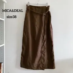 MICA&DEAL 日本製　麻100% リネンロングラップスカート　マキシ丈のサムネイル