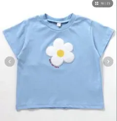 新品 apres les cours 花柄刺繍 Tシャツ 100cmのサムネイル