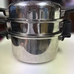 Amway Queen 両手鍋/蒸し器 多層構造 18/8 ステンレス - メルカリ