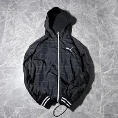 PUMA shell jacket y2k tech 丈短 ドローコード 黒