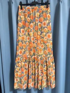 SLOBE IENA 花柄 SPRINTEX ティアードスカート