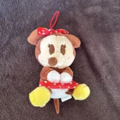 ディズニー ミニーマウス ストラップぬいぐるみ