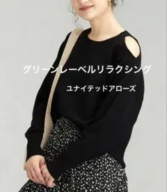 グリーンレーベルリラクシング ユナイテッドアローズ　ワッフルニットカットソー