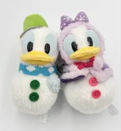 ディズニー 雪だるまドナルド&デイジー クリスマス 2013 ぬいぐるみバッジ