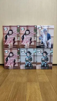 【新品・未開封】鬼滅の刃　ぬーどるストッパー6個セット （ラウンドワン限定）