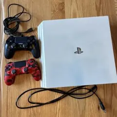 PS4 Pro 1TB ホワイト 本体 CUH-7200B 初期化済