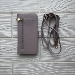 iPhone 15 PRO ケース 手帳型 ショルダー カバー 財布 肩がけ