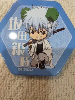 銀魂　坂田銀時 　白夜叉　缶バッジ 　六角形