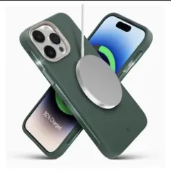 iPhone14ProMax iPhoneケース グリーン MagSafe