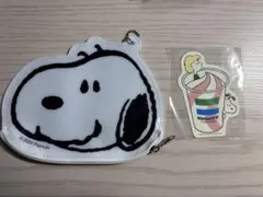 スヌーピー ポーチ＆ステッカー