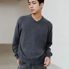 【新品タグ付き】WYM LIDNM フォックスブレンドスタンダードニット　L