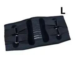 LUREコルセット腰用サポーター Lサイズ ブラック 男女兼用