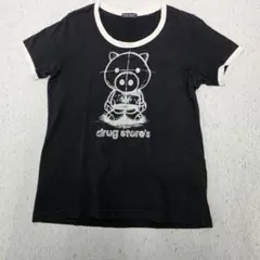 ドラッグストアズdrug store's 半袖Tシャツ ブラック リンガーLのサムネイル