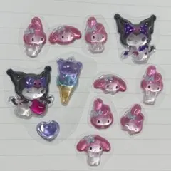 つ*ぴ様 クロミ マイメロ ボンボンドロップシール