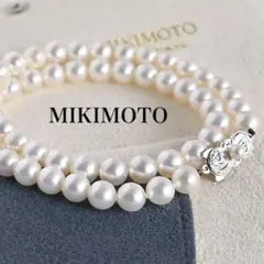【最高品位・花珠】ミキモト　現行クラスプ　アコヤ　パール　ネックレス 8mm