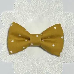 蝶ネクタイ/マスタード ドット
