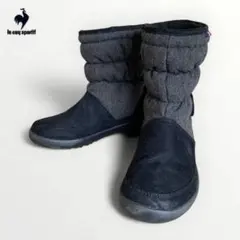 le coq sportif スノーブーツ ボア 軽量 ブラック