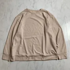 美品　ユニクロ　ソフトニット クルーネック フリース トップス　XL ピンク