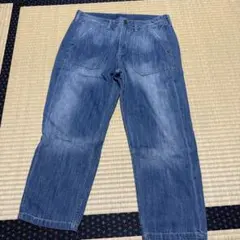 CEPO‼︎ Lサイズ デニムブルー ストレートカットパンツ