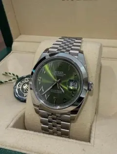 ROLEX DATEJUST オリーブグリーン アラビア数字