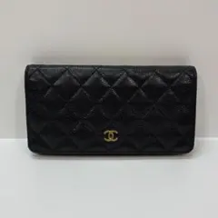 CHANEL タイムレスクラシック マトラッセ 長財布 黒 - メルカリ