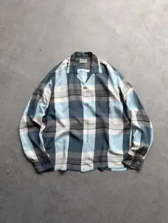 ⚠️ドスペ⚠️50s60s vintage TOWNCRAFTレーヨンオープンカラーのサムネイル