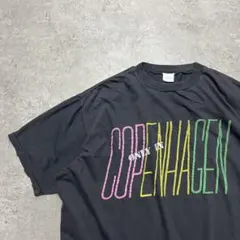 90s vintage COPENHAGEN スーベニア プリント Tシャツ L