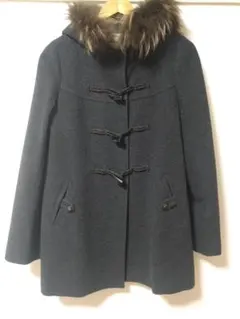 KUMIKYOKU ☆希少大きいサイズ☆ ラクーンファー付Aラインダッフルコート