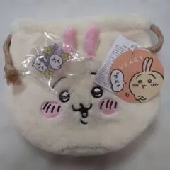 ちいかわ　フェイス巾着　うさぎ　アクリルプレート　アクリルスタンド　 おかお巾着