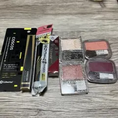 CEZANNE セザンヌ コスメ　6個セット　チーク　ハイライト　マスカラ　口紅