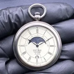 【美品/希少/電池交換済】ALBA 懐中時計　 デイト　ムーンフェイス　月 SEIKO ALBA ムーンフェイズ 懐中時計 電池交換済み可動品D-20 - メルカリ