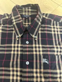 BURBERRY LONDON ホースロゴ刺繍 ノバチェック BD 半袖 シャツのサムネイル