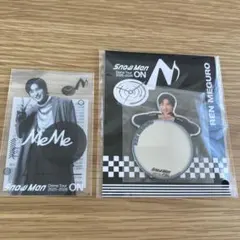 Snow Man Dome Tour 2025 ステッカー2点セット　目黒蓮さん